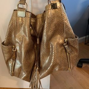 Authentic Gold Python Cole Haan Shoulder Bag!